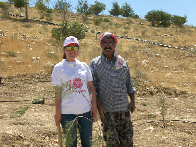 Laura and Ziad, combating deforestation one tree at a time. 